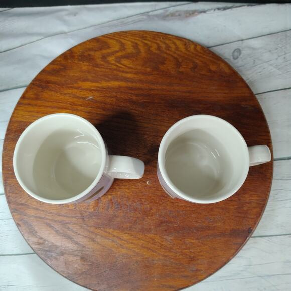 Set of 2 Vintage Warren Kimble 1998 Barns Mugs by Sakura Red Barn Blue Sky - Picture 6 of 9